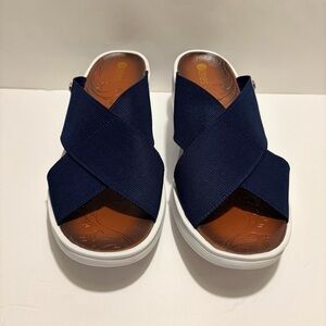 Bzees Sandals Women's Size 11M
Desire Blue Elastic Criss Cross
Wedge Shoes